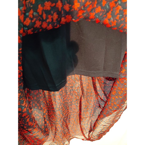 Aakaa 90s Y2k  Cottagecore Baby Doll Floral Printed  Maxi Dress  New Sheer Lined - Picture 8 of 14